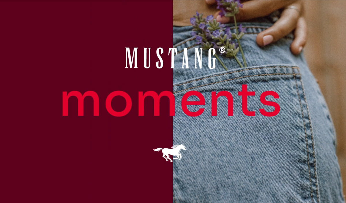 德國(guó)野馬牛仔褲 Mustang Jeans 啟用襯線體新LOGO